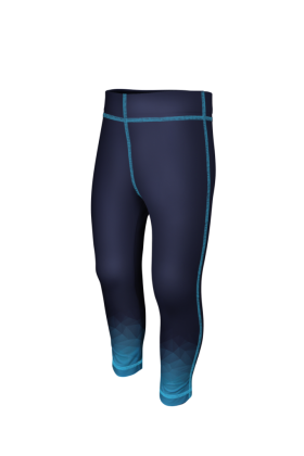 Detské funkčné legíny Mozaika modrá/tmavá Wamu