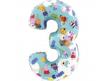 Prasiatko Pepina (66cm,26") fóliový balónik nafukovacia číslica