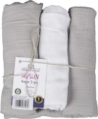 Mušelínové plienky 3 ks 70 x 80 cm BabyMatex