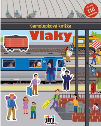 Samolepková knižka Vlaky