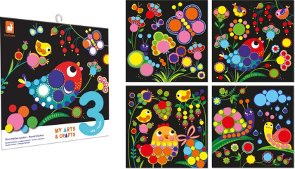 Kreatívna sada Okrúhle nálepky My arts & crafts Janod