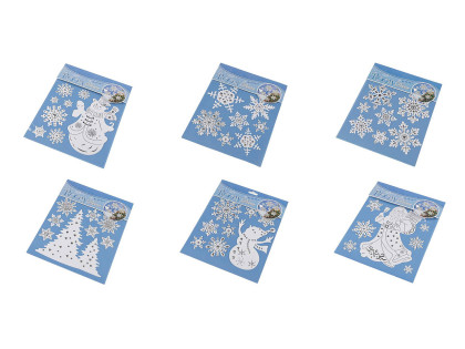 Vianočné samolepky plastické 3D