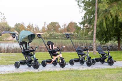 Trojkolka Prime Grey, 6 v 1, vek 10 - 72 mesiacov Qplay