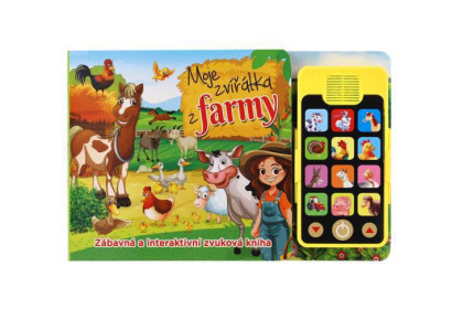 Zvuková knižka Moje zvieratká z farmy s mobilom na batérie