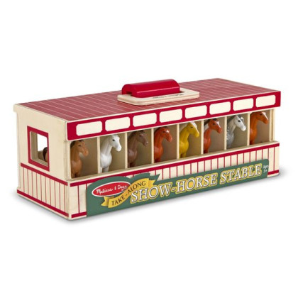 Prenosná stajňa s koňmi Melissa & Doug