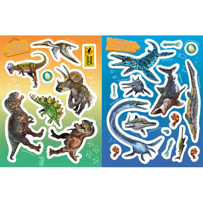 Náučná samolepková knižka 6+ Dinosaury