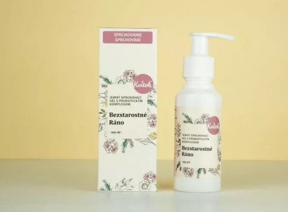 Jemný sprchový gél s prebiotickým komplexom Bezstarostné ráno 100 ml Kvitok