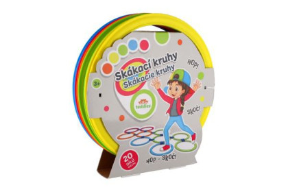 Skákacie kruhy farebné plast priemer 27 cm