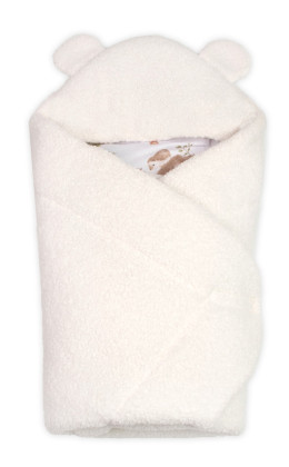 Baránková zavinovačka s kapucňou bavlna/baránok Teddy