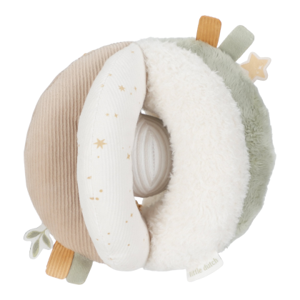 Loptička textilná Newborn Naturals Little Dutch