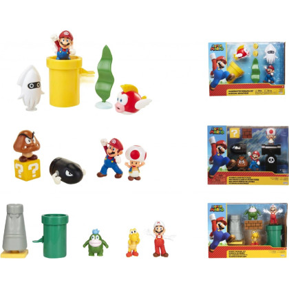 Super Mario Set figúrok dioráma 6 cm