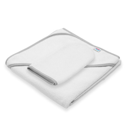 Detská froté osuška s kapucňou New Baby Basic 80 x 80 cm