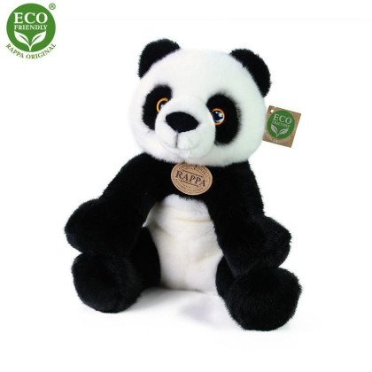 Plyšová panda sediaca 27 cm Eco-Friendly Rappa