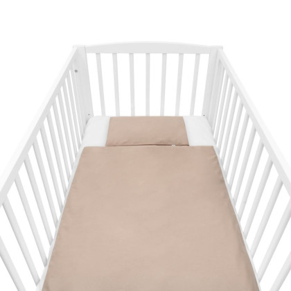 Bavlnený set do postieľky s výplňou 90 x 120 cm cappuccino New Baby