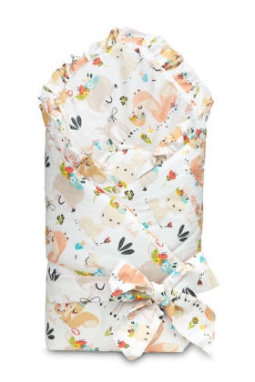 Zavinovačka pre bábätko s volánikom 75 x75 cm Sensillo