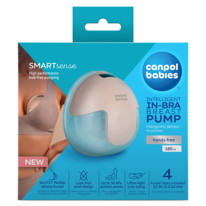 Elektrická odsávačka materského mlieka do podprsenky SmartSense Canpol babies