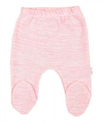 Pletená sada oblečenia pre bábätko Star 5dielna ružová Baby Nellys