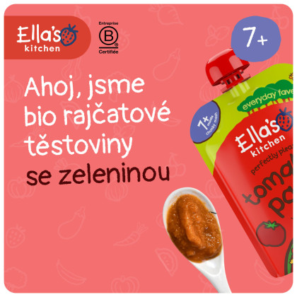 BIO Paradajkové cestoviny so zeleninou 130 g Ella's Kitchen