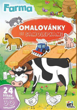 Omaľovánky A4 so samolepkami Farma