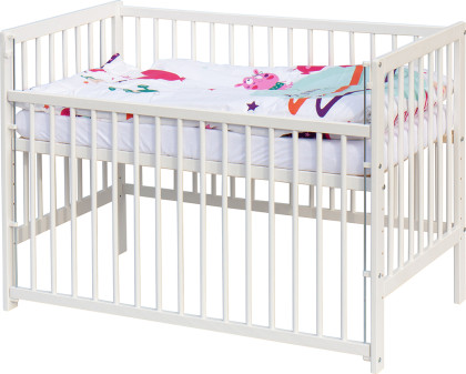 Detská postieľka s kompletnou výbavou 120 x 60 cm Moly Scarlett