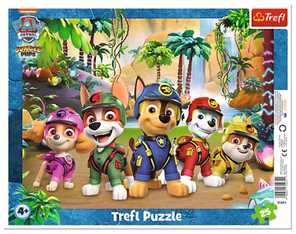 Puzzle vkladacia 25 - Paw Patrol Trefl