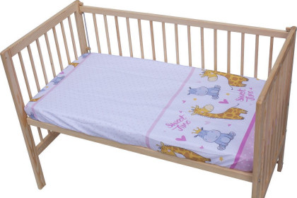 Prestieradlo do postieľky Scarlett Nebula 120 x 60 cm - ružová