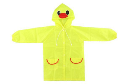 Pláštenka detská kačička veľkosť 110-120 cm žltá