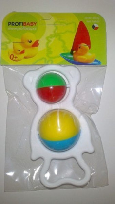 Hrkálka s držadlom MEDVEĎ