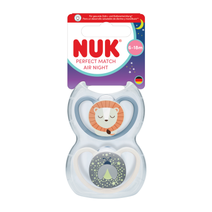 Cumlík Perfect Match Air Night 6-18 m 2 ks v boxe Nuk