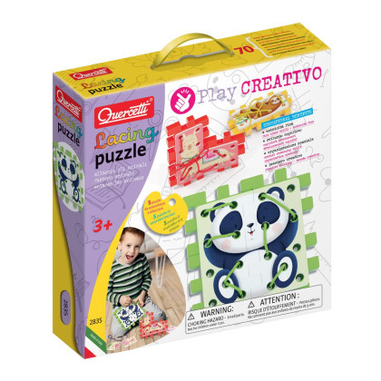 Quercetti Play Creativo Lacing Puzzle – prevliekacie mäkké skladačky