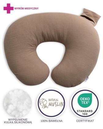 Mušelínový polohovací vankúš MiniRelax 140 cm Babymatex