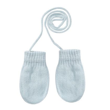 Pletené rukavičky so šnúrkou 9 - 12 mesiacov