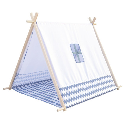 Stan domček bielo šedý 150 cm