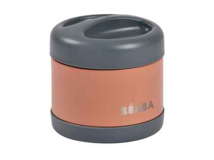 Termoska na jedlo 500 ml Mineral Grey / Terracotta Beaba