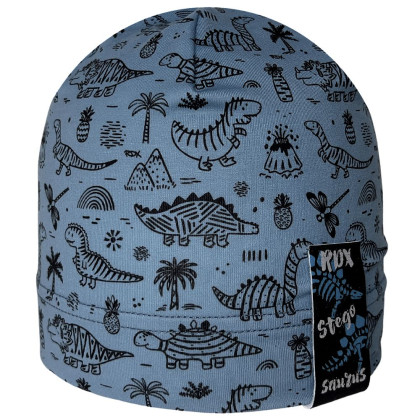 Chlapčenská čiapka s logom Dinošci tmavo modrá RDX