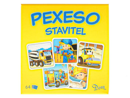 Pexeso Staviteľ 64 ks