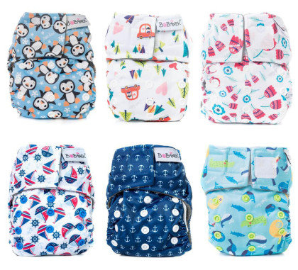 Novorodenecká AIO plienka suchý zips Bobánok