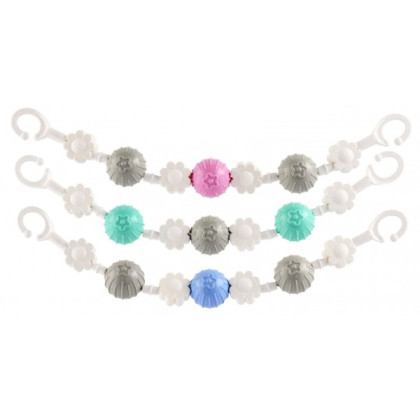 Reťaz/zábrana farebné gule plast 40 cm