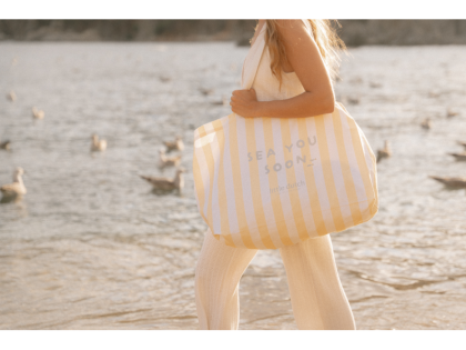 Plážová taška Sunny Yellow Little Dutch