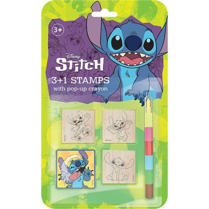 Pečiatky 3+1 s voskovkou Lilo & Stitch