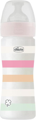 Fľaša dojčenská Well-being silikón 250 ml Chicco