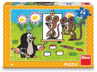 Puzzle Krtko maliarom 24 dielikov