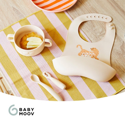 Silikónová jedálenská súprava Baby First meal set Mini Babymoov