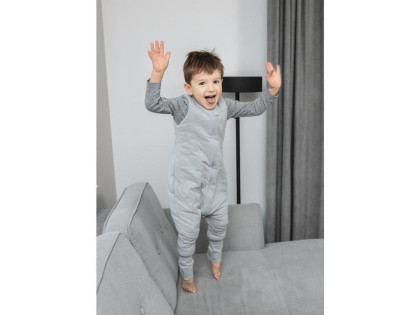 Celoročný spací vak s nohavicami Sleepee Melange Grey M