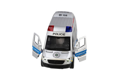 Auto polícia 15 cm so zvukom a svetlom na zotrvačník
