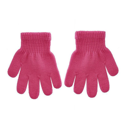 Detské pletené prstové rukavice 9 - 11 rokov