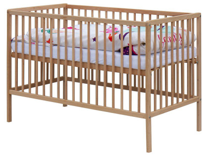 Detská postieľka s kompletnou výbavou 120 x 60 cm, Moly Scarlett