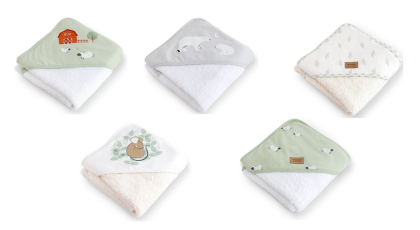 Detská bavlnená osuška s kapucňou 100x100 cm bonjourbébé