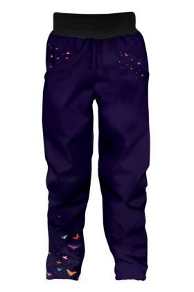 Softshellové nohavice detské Dúhová mačka Wamu