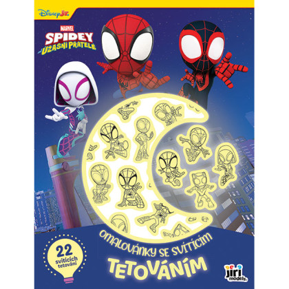 Omaľovánky so svietiacim tetovaním Spidey